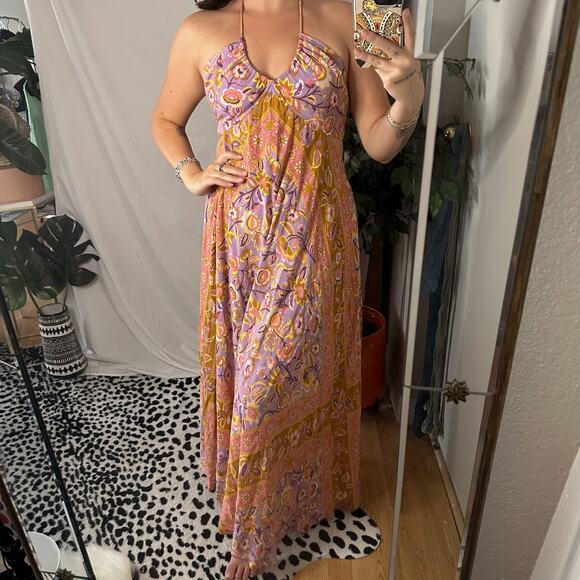 Spell Dresses & Skirts - Spell & The Gypsy Lolita Floral Halter Maxi Dress Dress Orange Combo Size XS